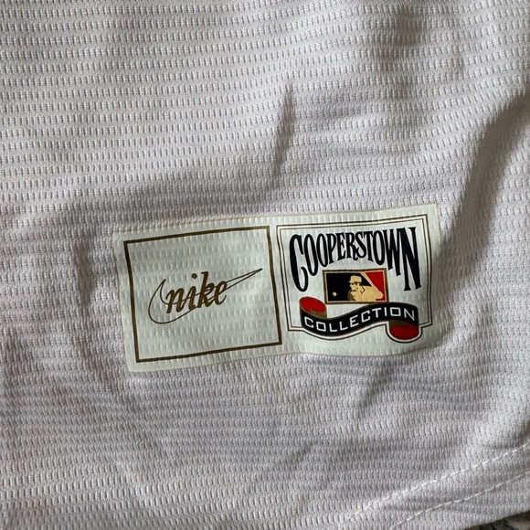 Nike Jackie Robinson Brooklyn White and Blue Jersey - Picture 3 of 4